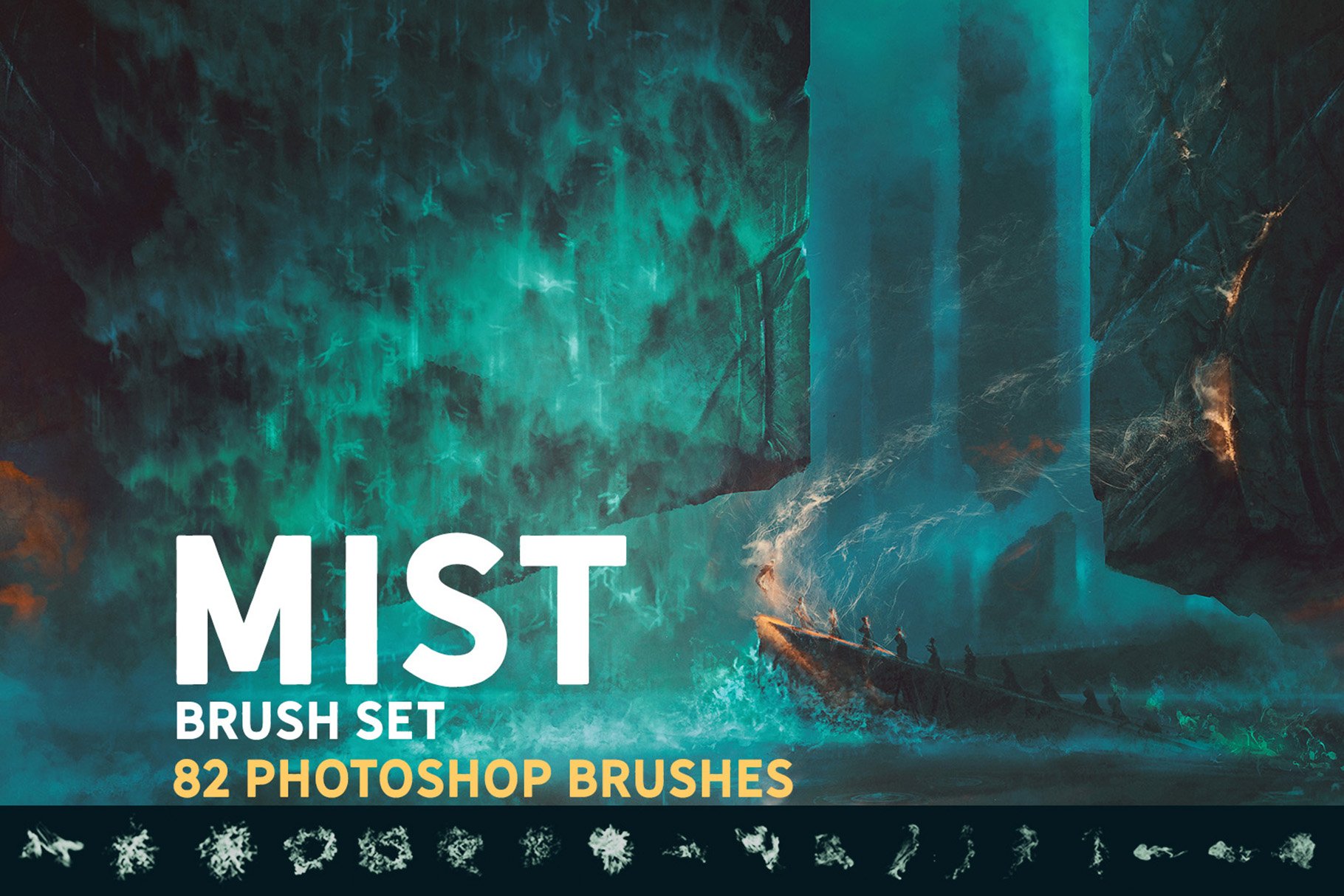 Mist Photoshop brush setcover image.