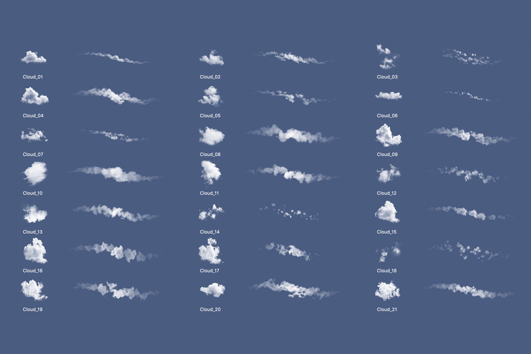 Dynamic Clouds Brush setpreview image.