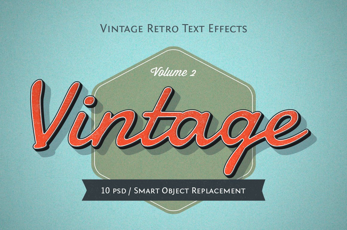 Vintage & Retro Text Effectscover image.