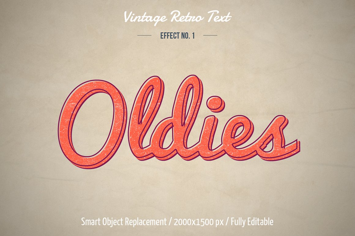 Vintage & Retro Text Effectspreview image.