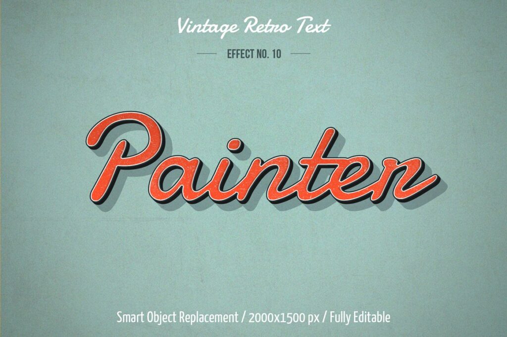 Vintage & Retro Text Effects – MasterBundles