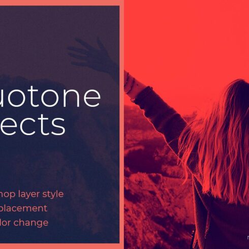 Duotone effect - Photoshop effectcover image.