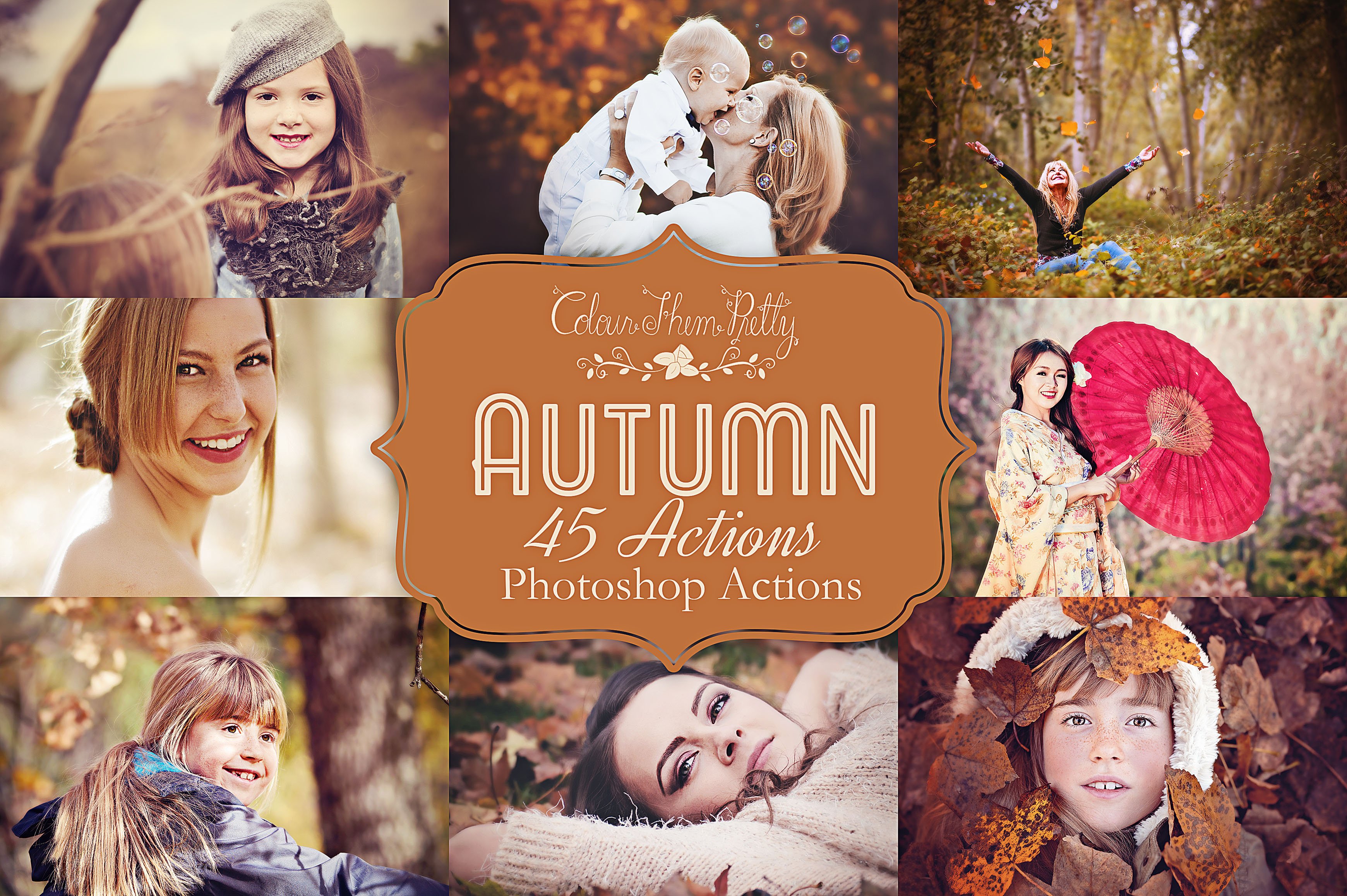 Autumn Actions for Photoshopcover image.