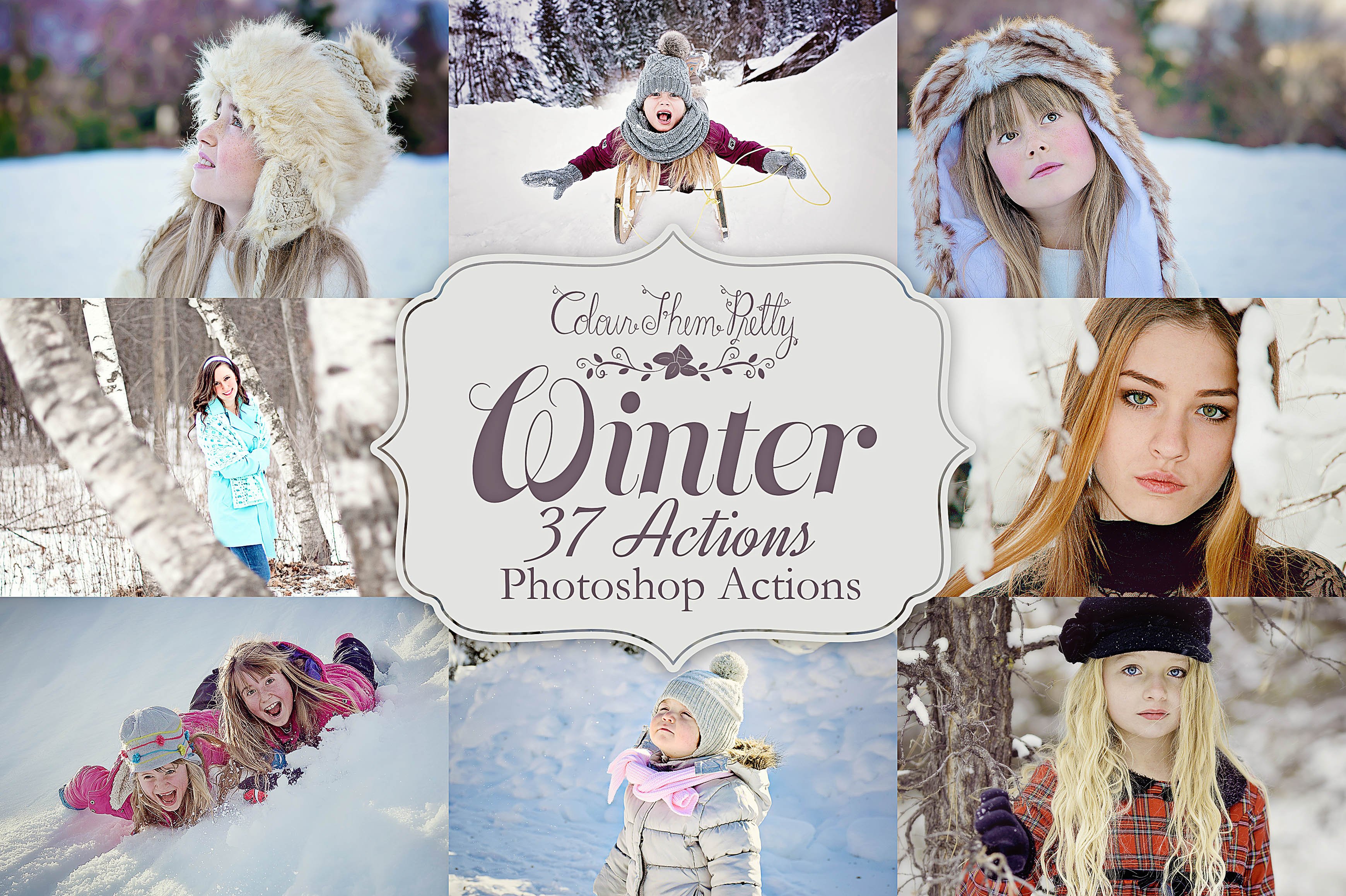 Winter Actions for Photoshopcover image.