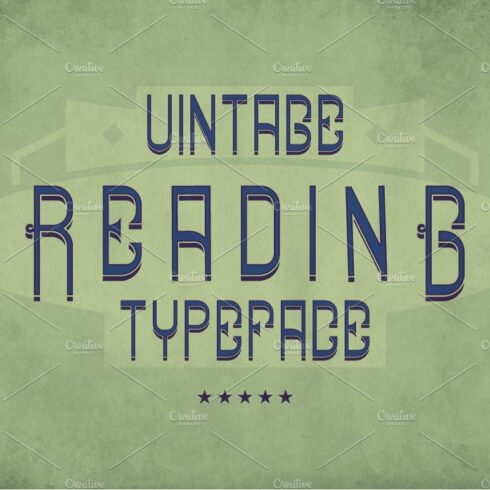 Reading Vintage Label Typeface cover image.