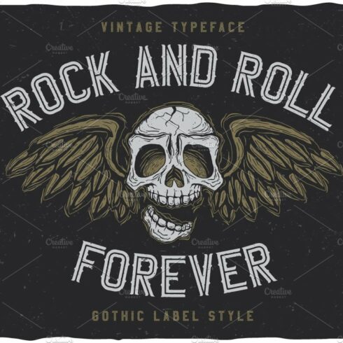 RockAndRoll Vintage Label Typeface cover image.