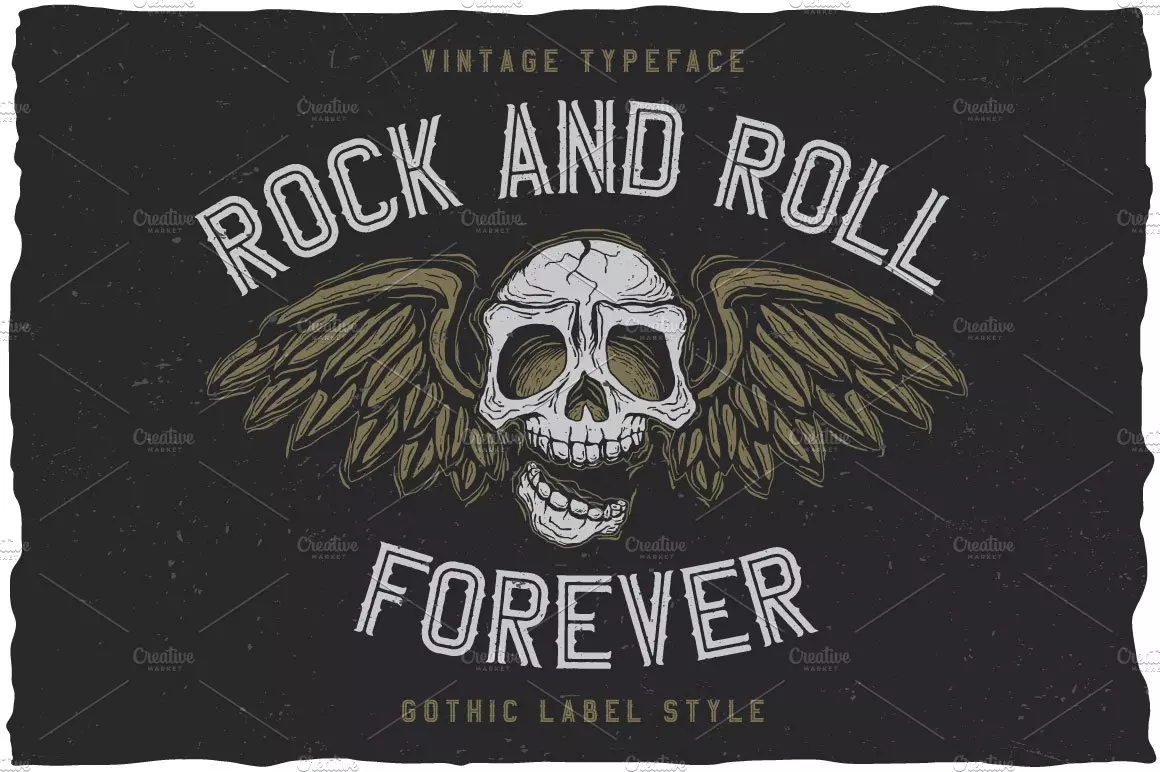 RockAndRoll Vintage Label Typeface cover image.