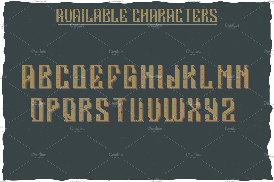 Rockstar Label Typeface preview image.