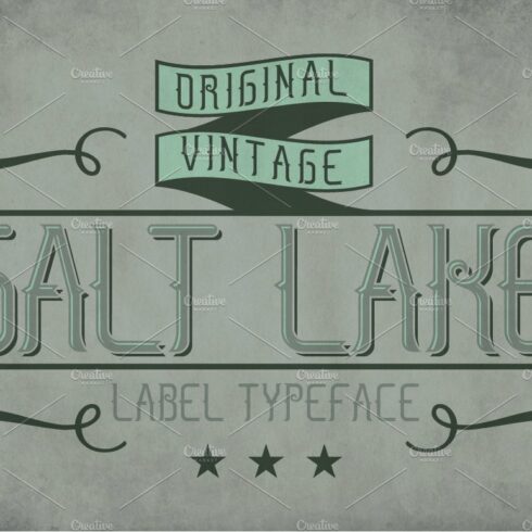 Salt Lake Vintage Label Typeface cover image.