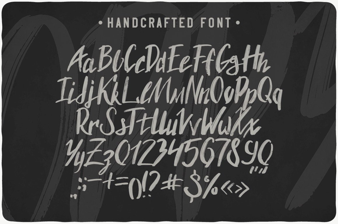 Sloppy Handcrafted Font preview image.