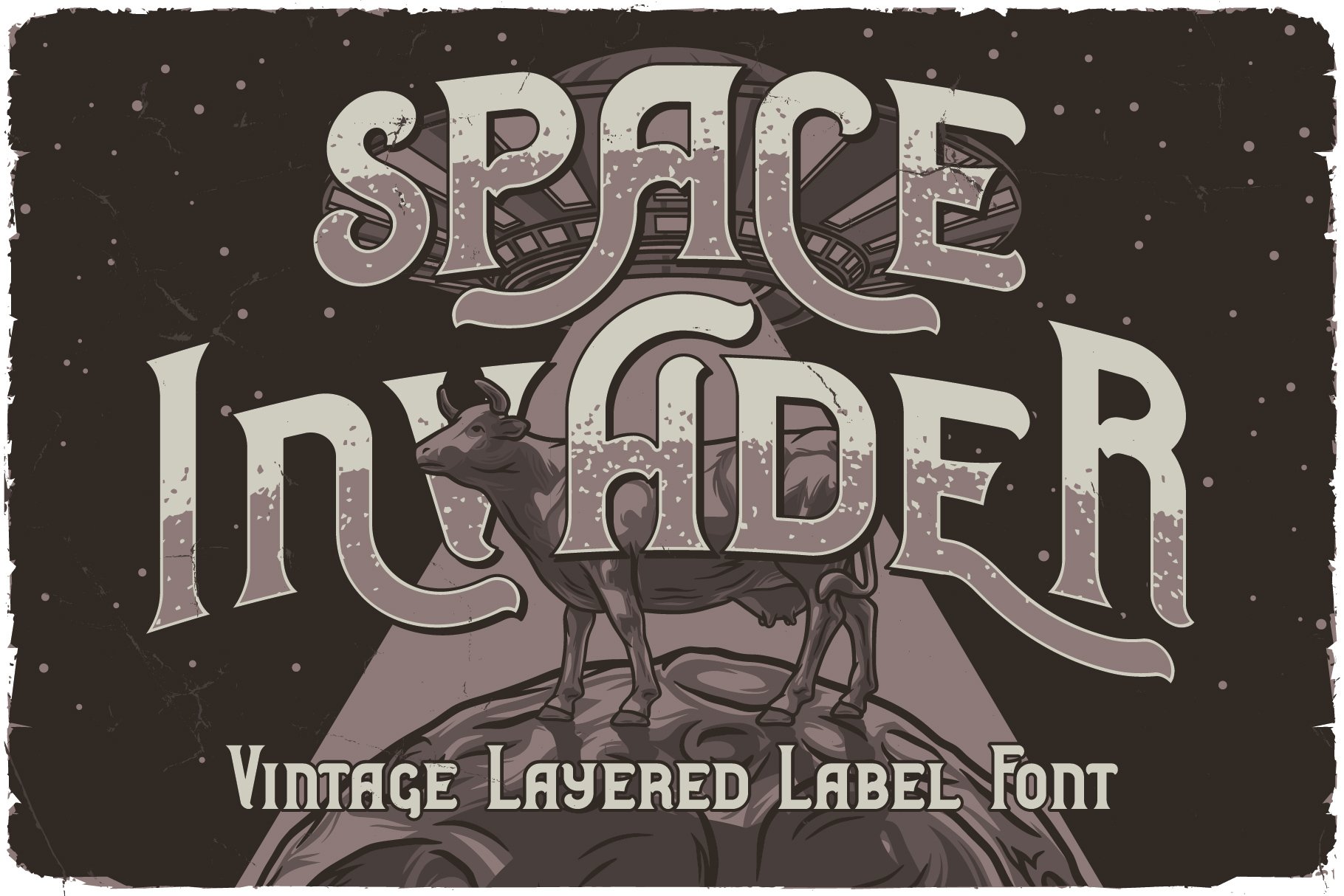Space Invader Layered Font cover image.
