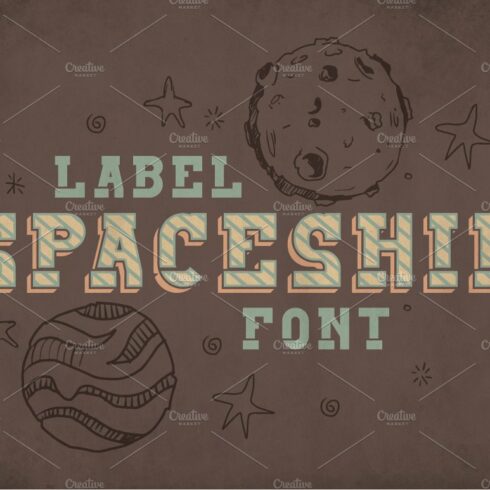 Spaceship Vintage Label Typeface cover image.