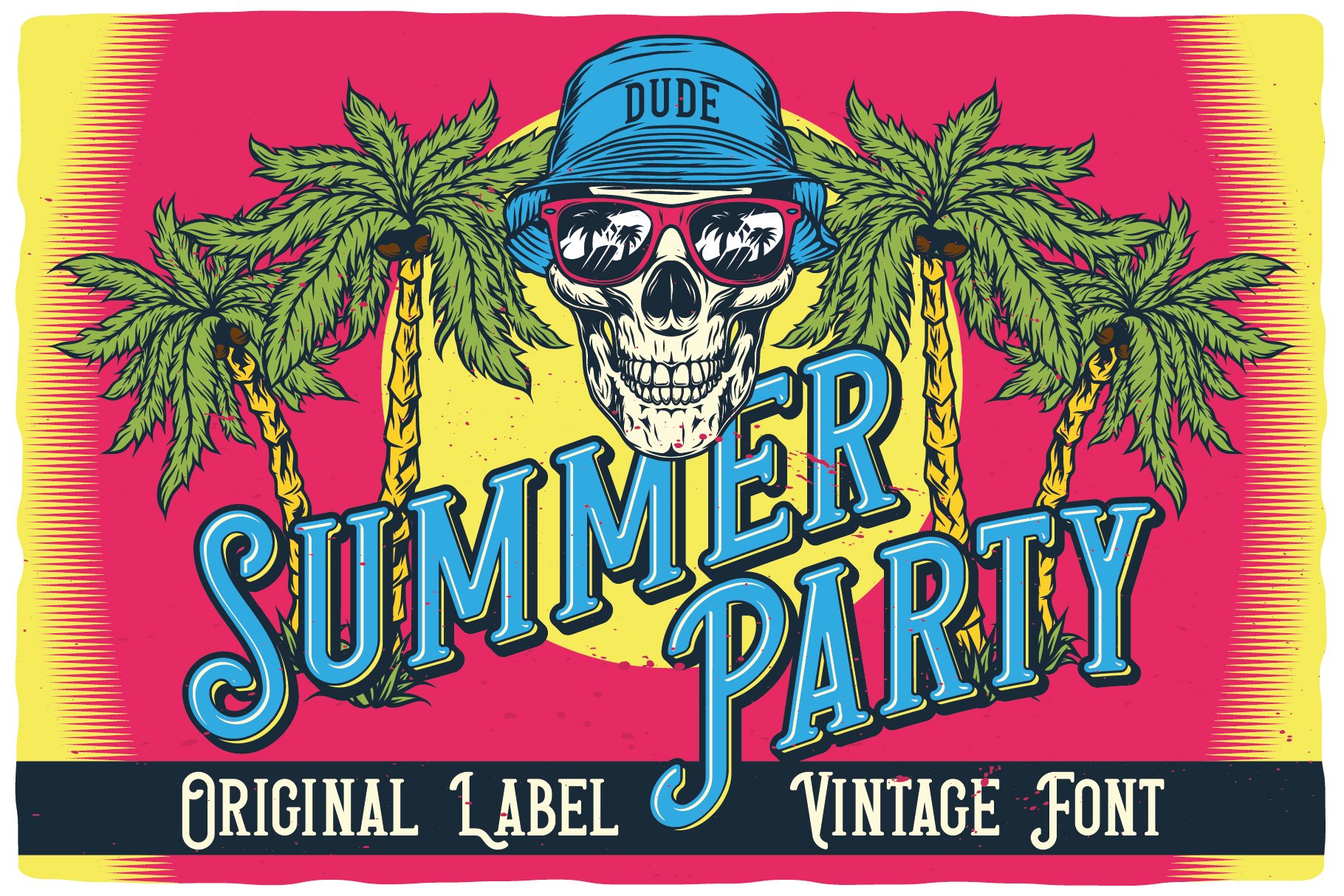 Summer Party Layered Font cover image.