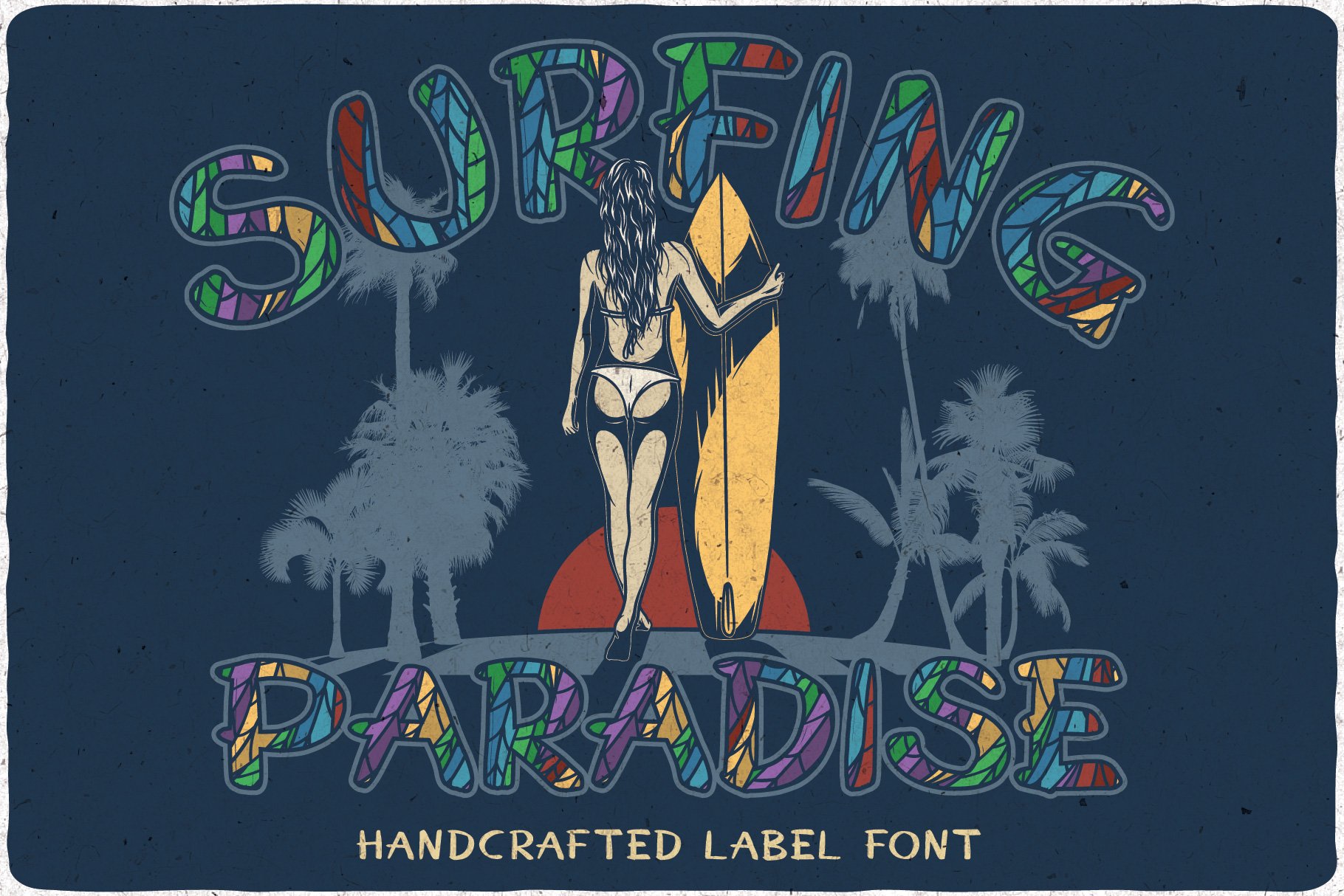 Surfing Paradise font + bonus cover image.