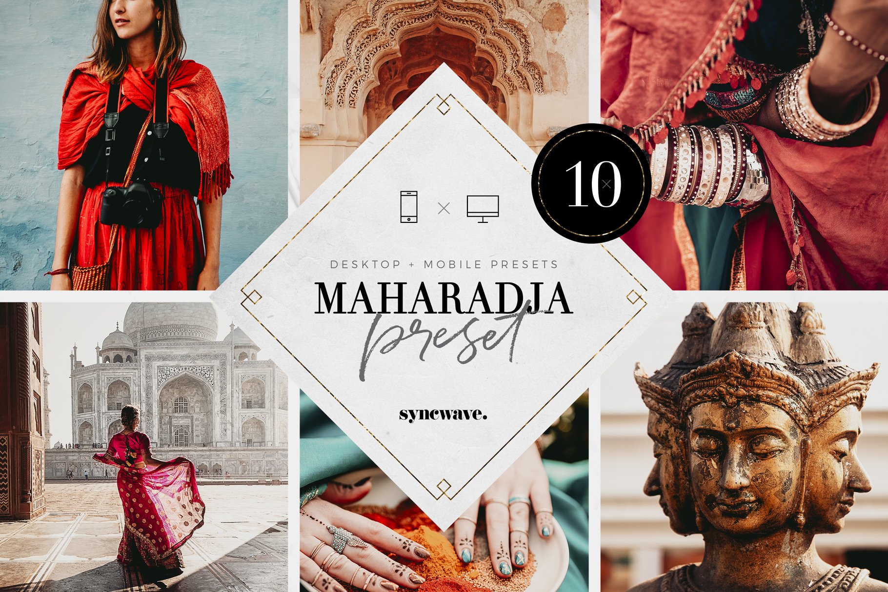 Maharadja Lightroom Presets Bundlecover image.