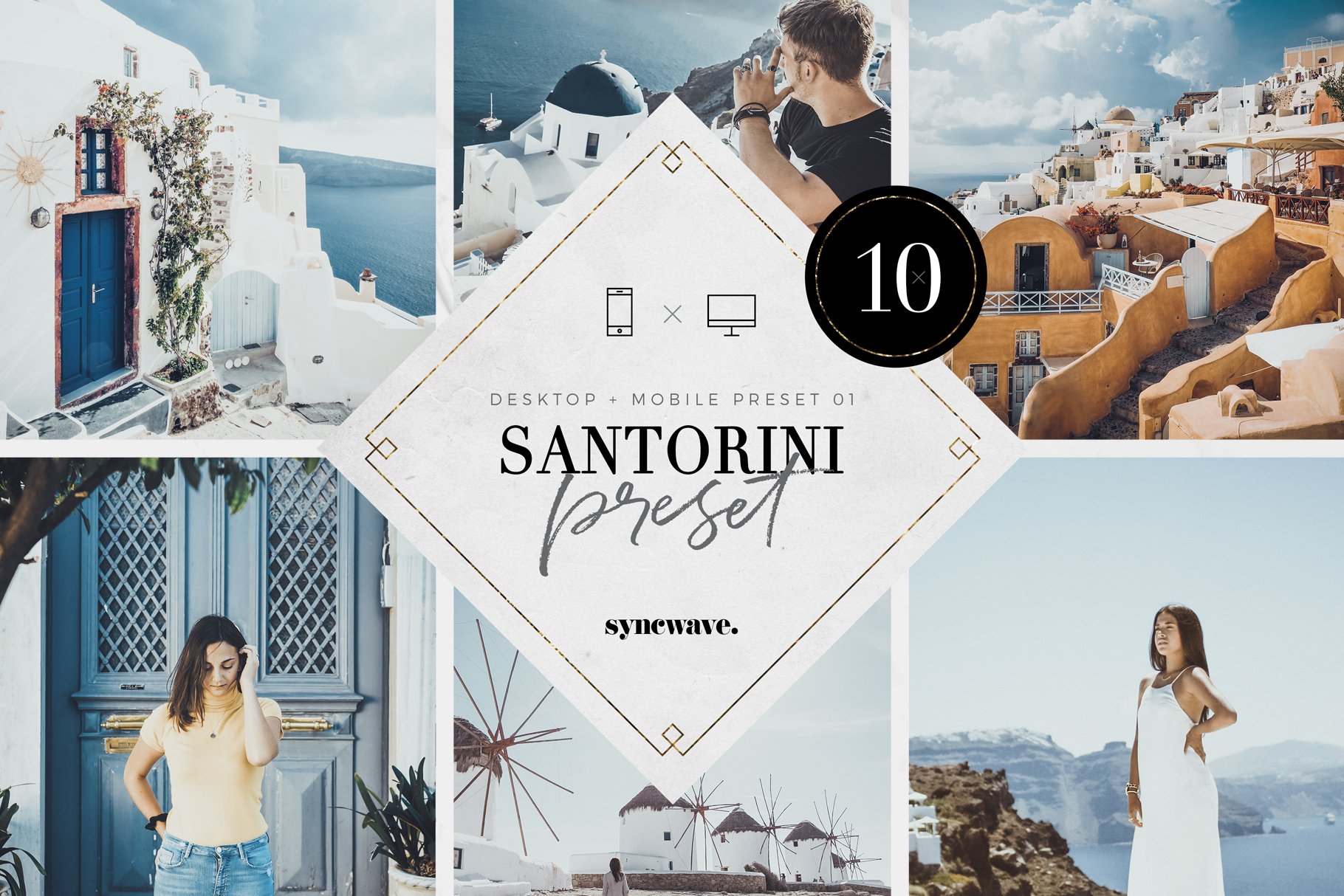 Santorini Lightroom Presets Bundlecover image.