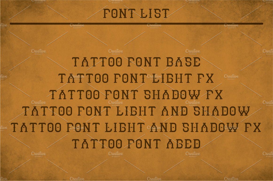 cm tattoo font 6 85