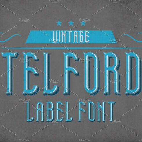 Telford Vintage Label Typeface cover image.