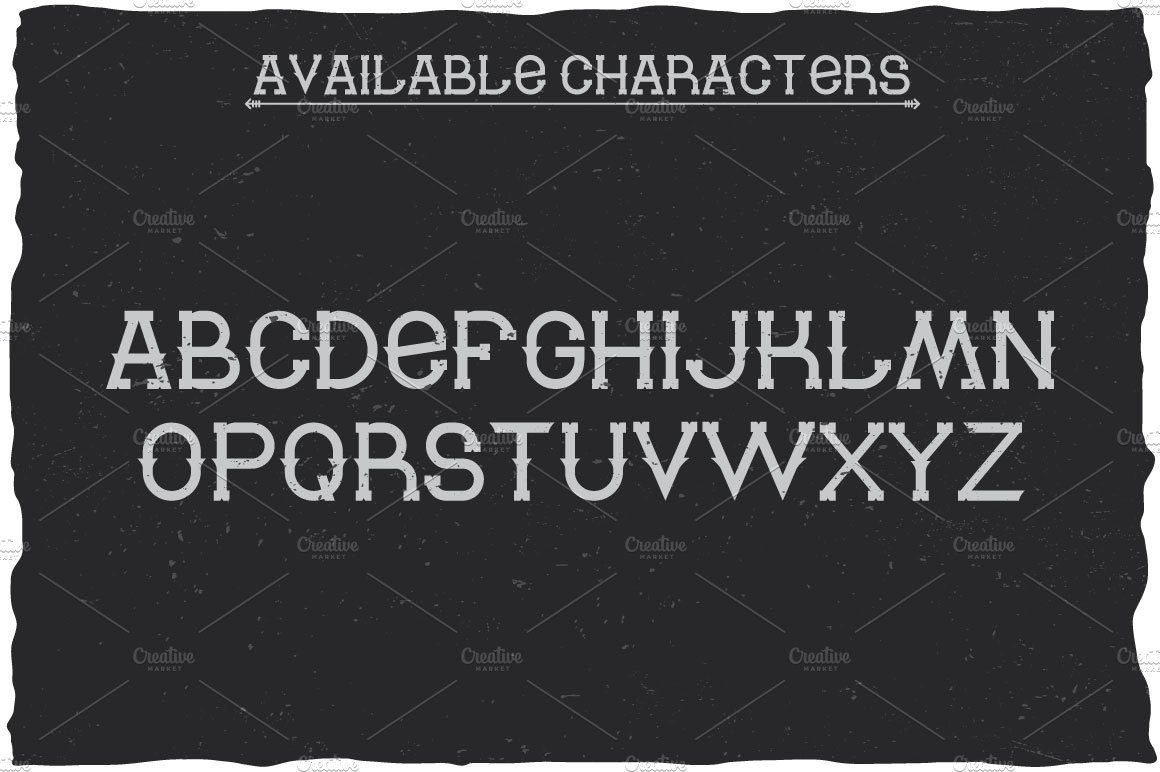 Tequila Vintage Label Typeface preview image.