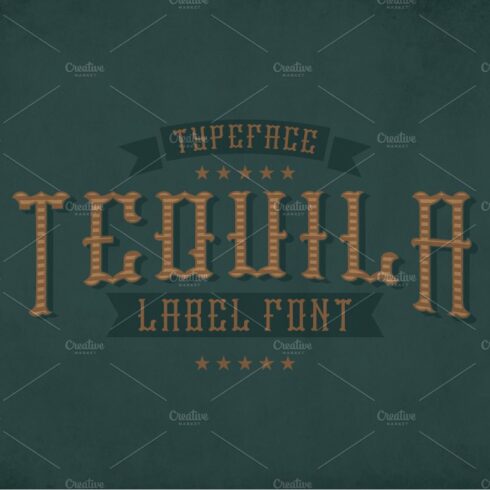 Tequila Vintage Label Typeface cover image.