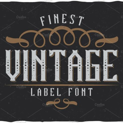 Vintage Classic Look Label Typeface cover image.