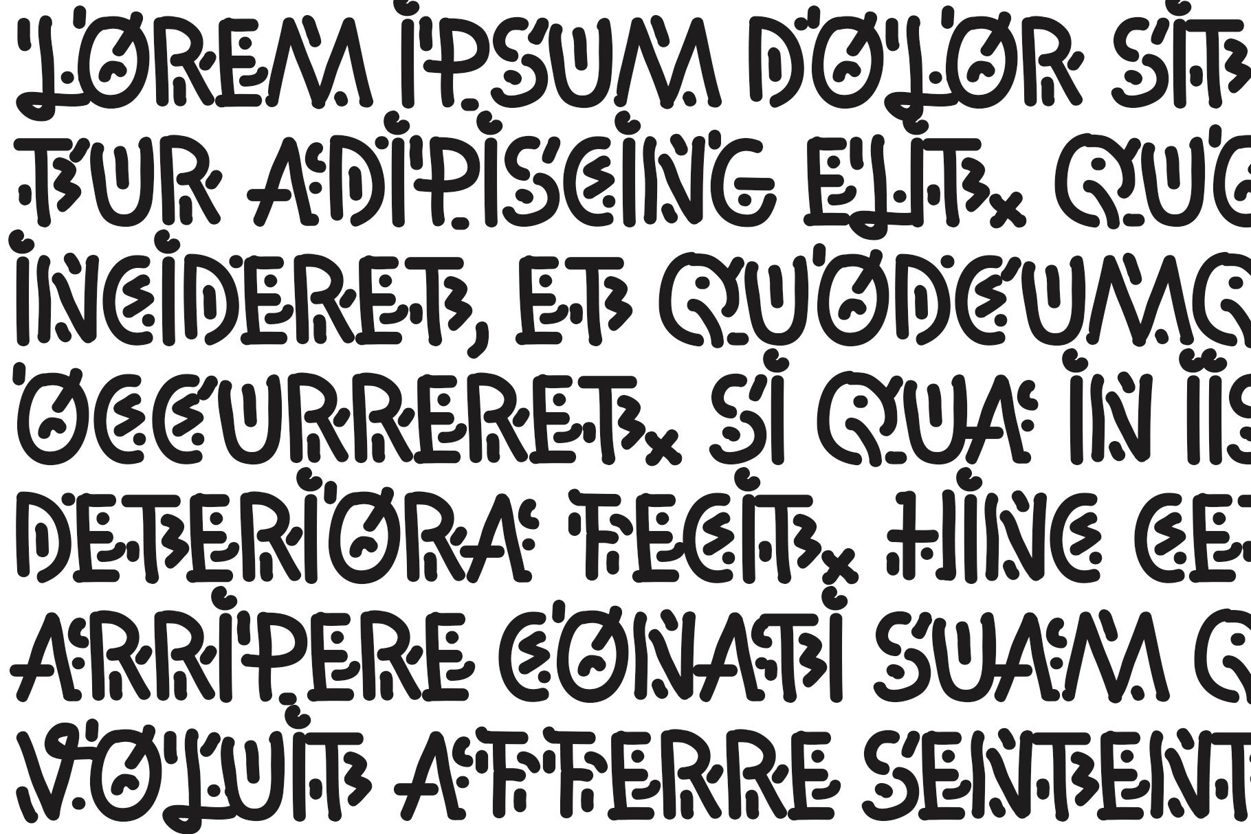 Wadeye - Font preview image.