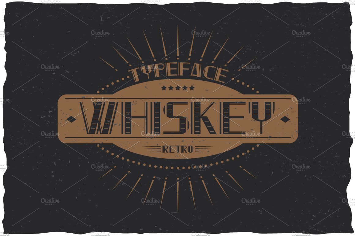 Whiskey Vintage Label Typeface cover image.