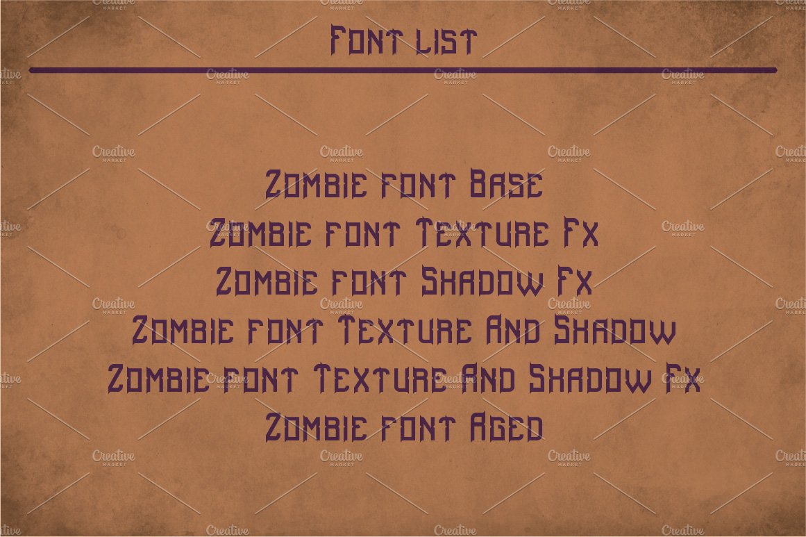 cm zombie font 6 880