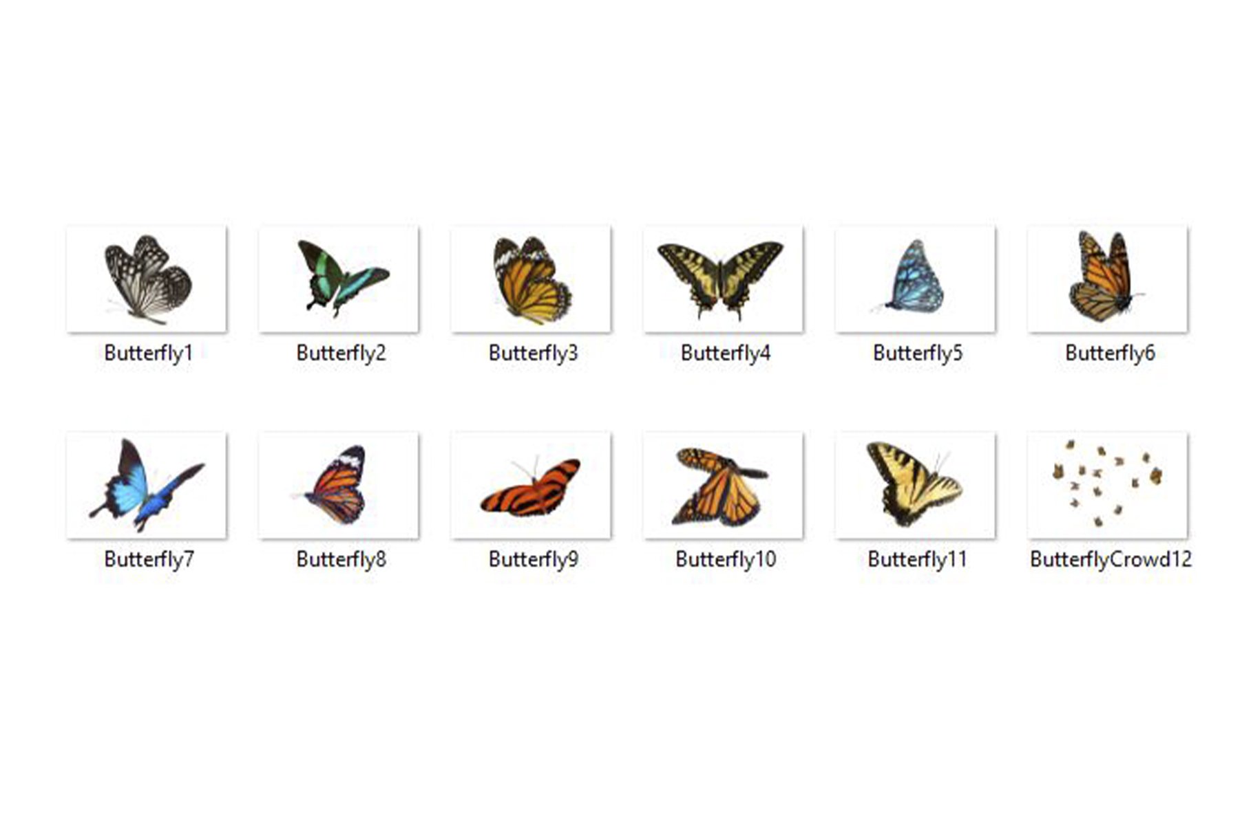 Butterfly Overlays, PNGspreview image.