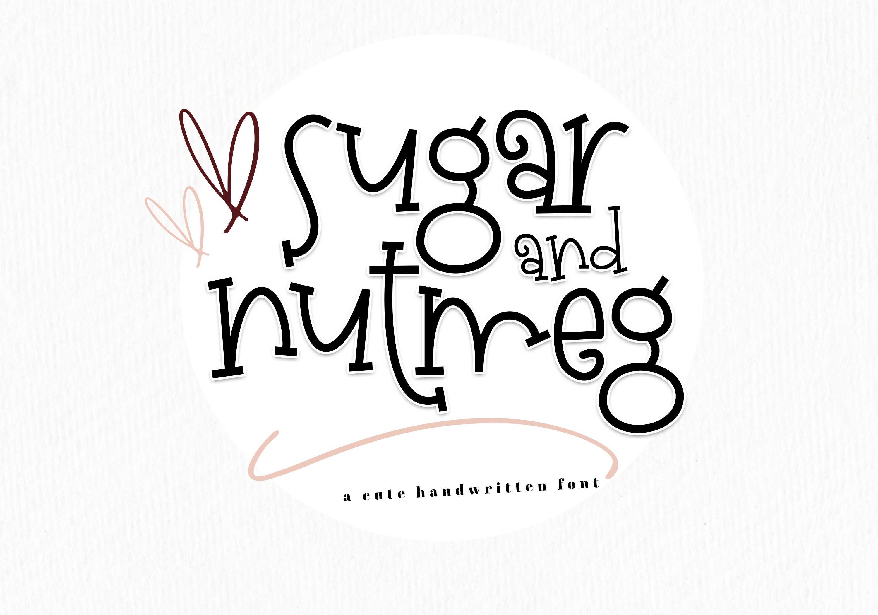 Sugar and Nutmeg - Handwritten Font cover image.