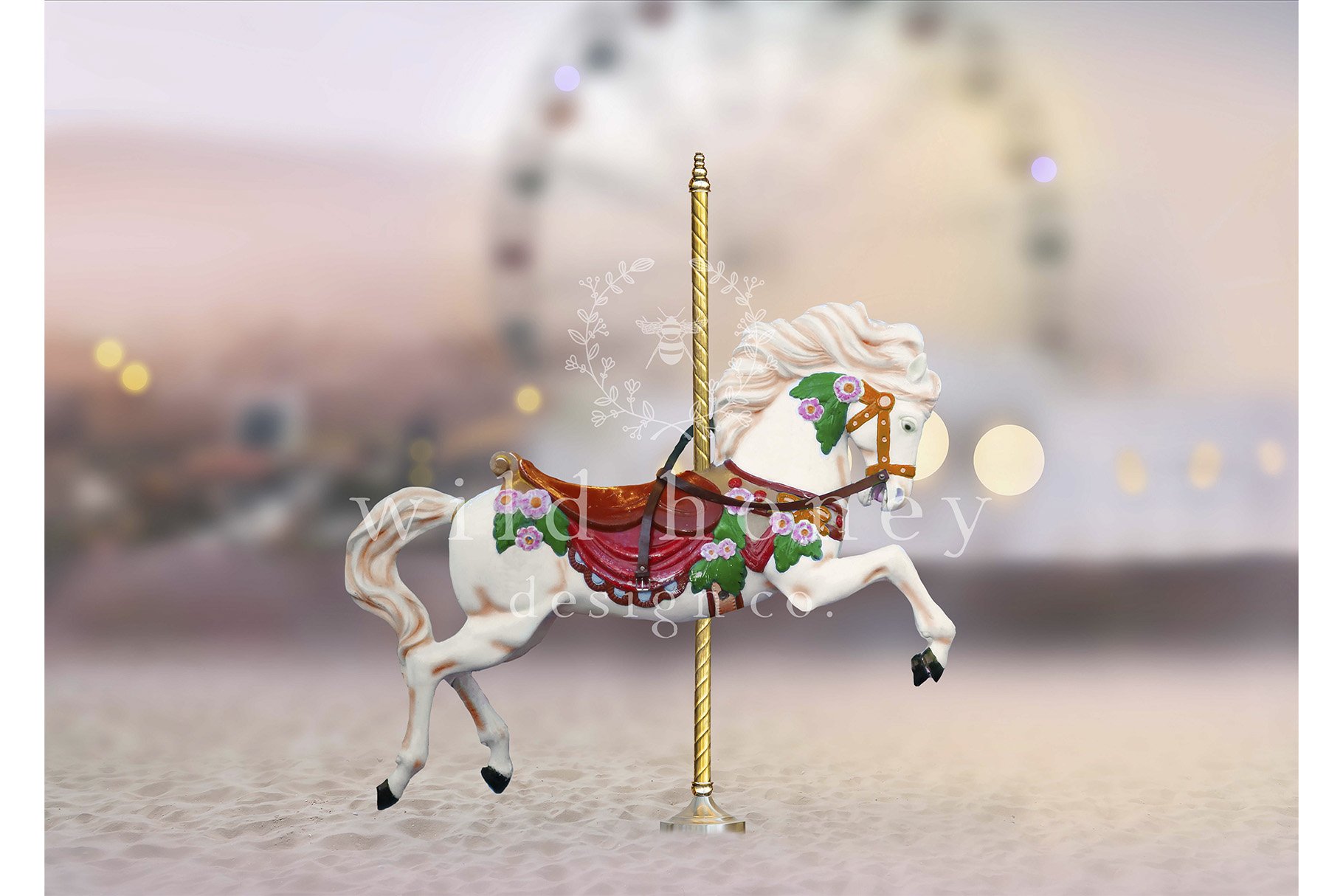 Carousel Horse Overlay, PNGpreview image.