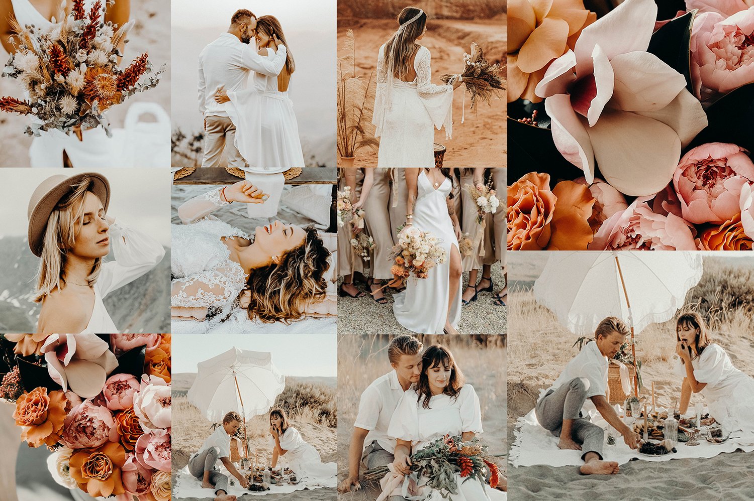 10 BOHO WEDDING LR MOBILE PRESETScover image.