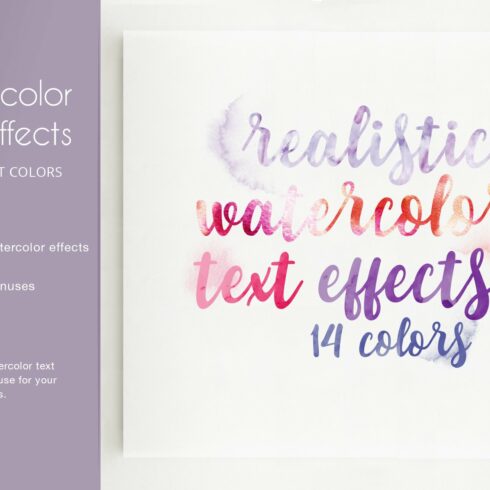 Watercolor Text Effectscover image.