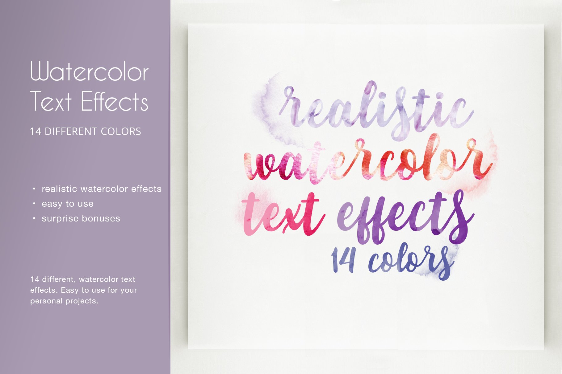 Watercolor Text Effectscover image.