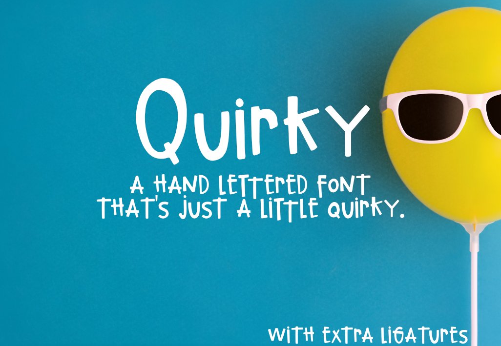 Quirky Hand-lettered Font cover image.