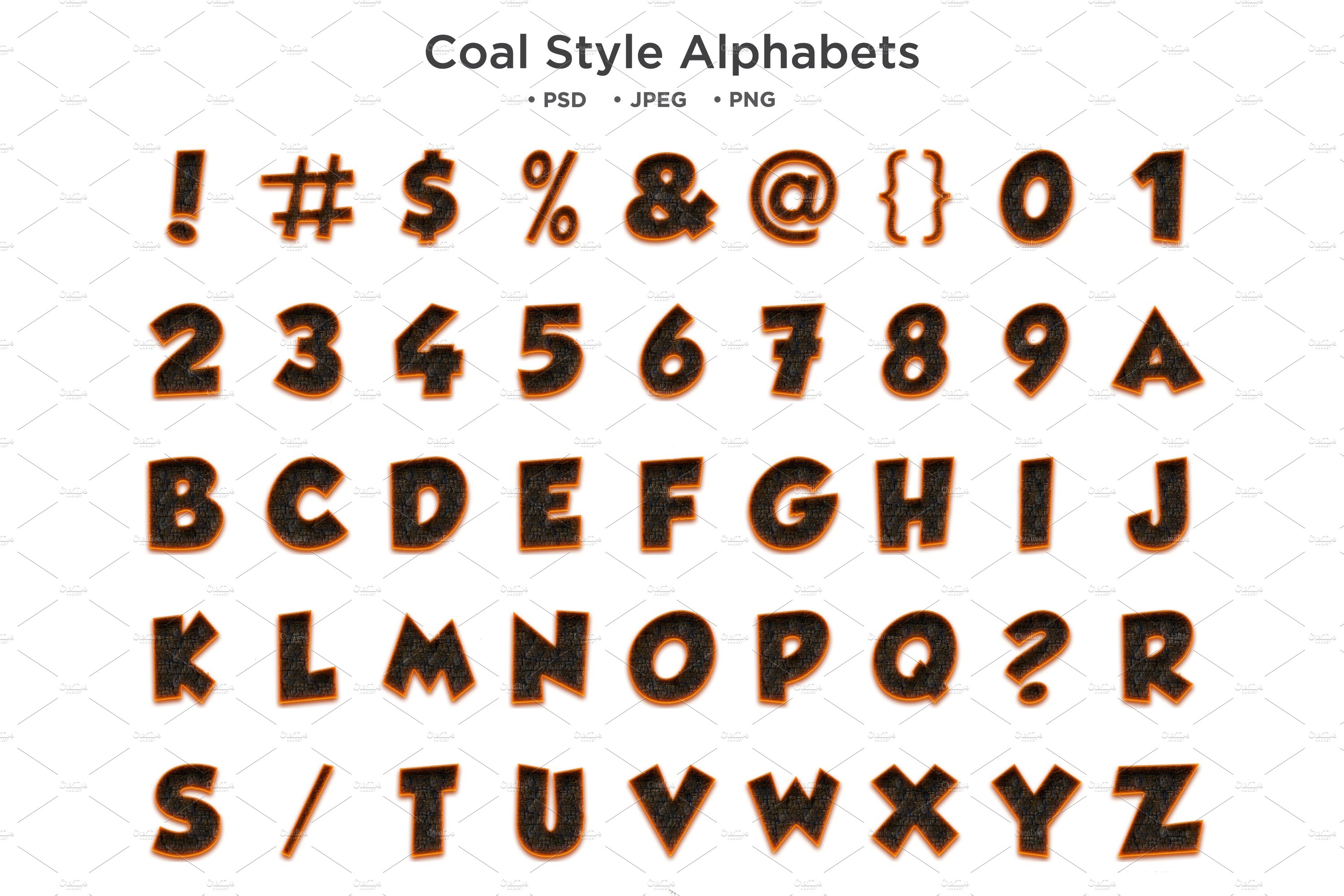 Coal Style Alphabet, abc Typographycover image.
