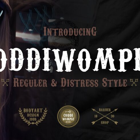 Coddiwomple Old Western Font cover image.