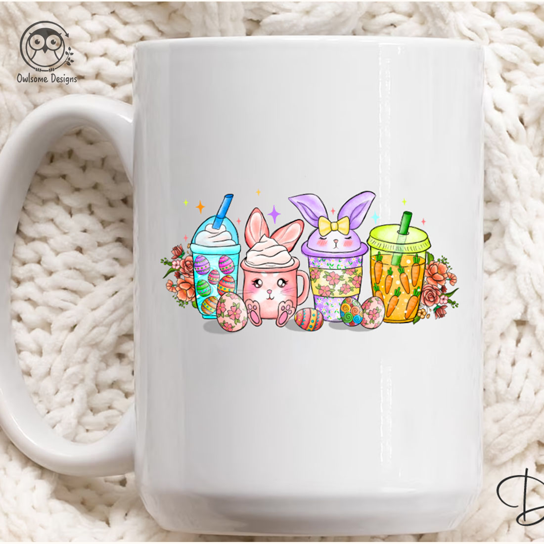 Coffee Easter Day PNG Sublimation preview image.