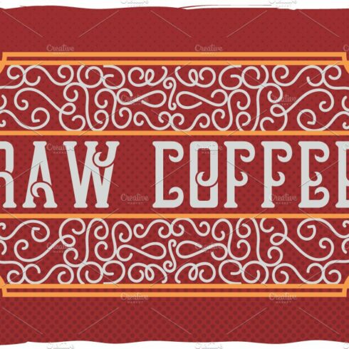 Handcrafted font "Raw Coffee" cover image.