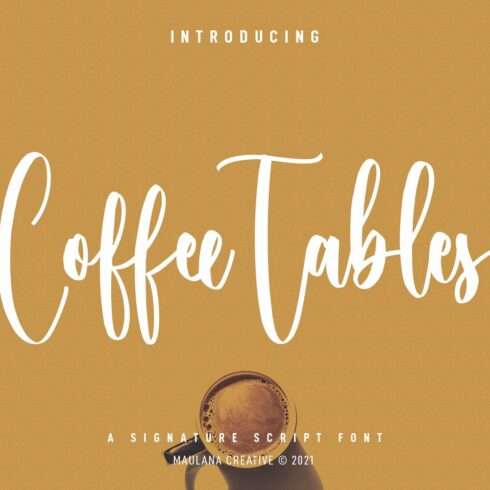 Coffee Tables Script Font cover image.