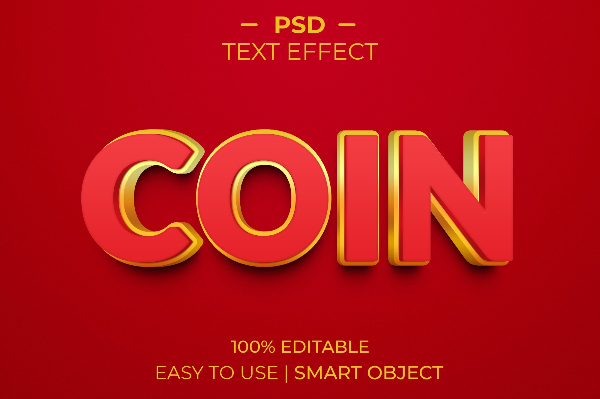 Coin Gold 3D Text Effect Stylecover image.