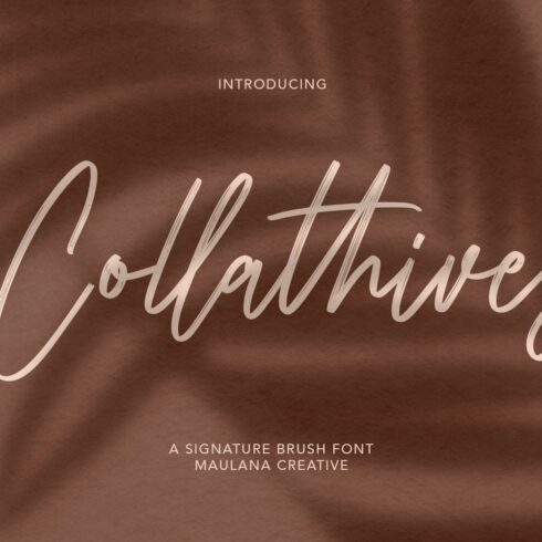 Collathives Signature Brush Font cover image.