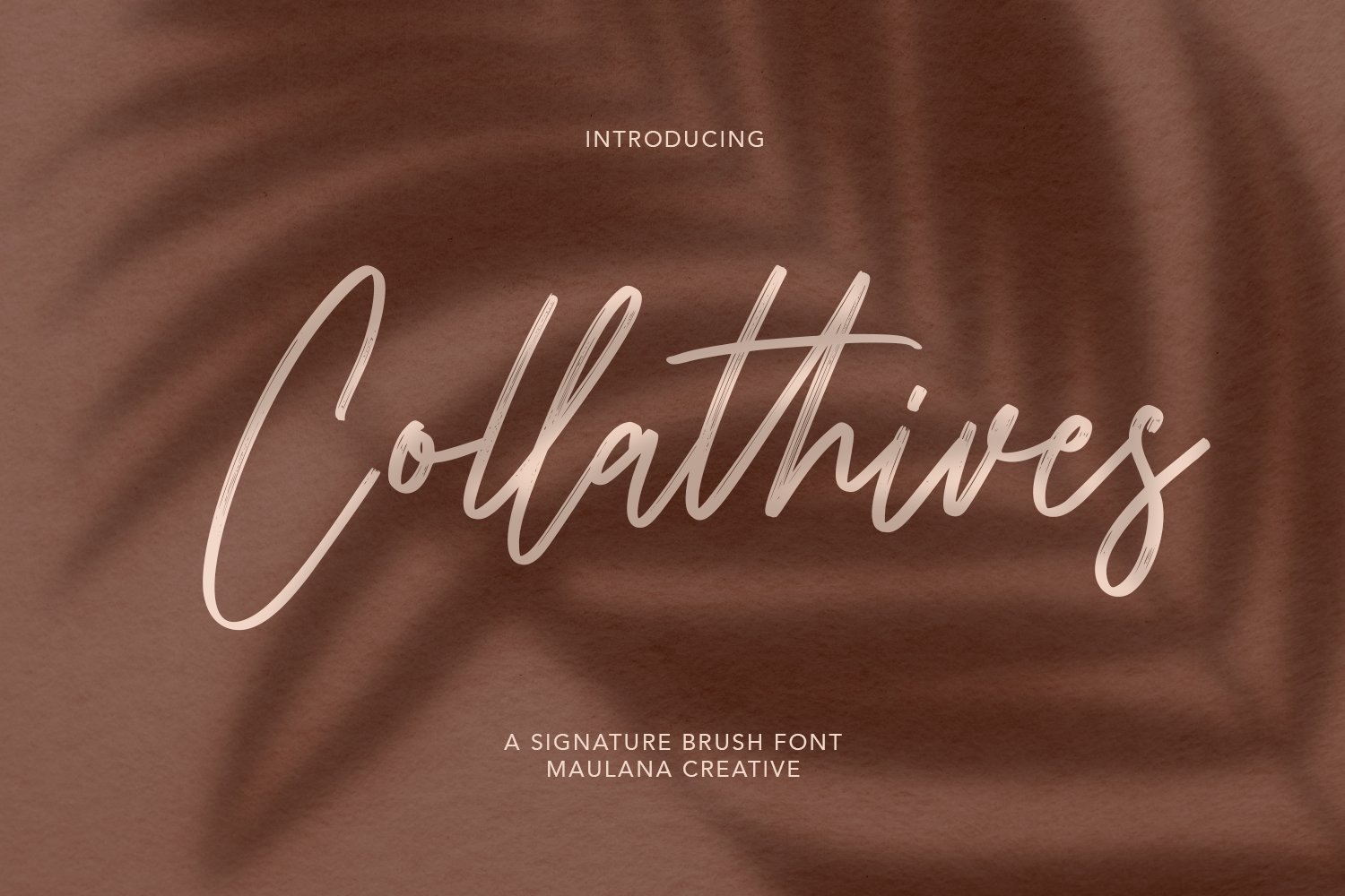 Collathives Signature Brush Font cover image.