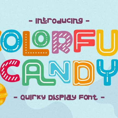 Colorful Candy - Quirky Display Font cover image.
