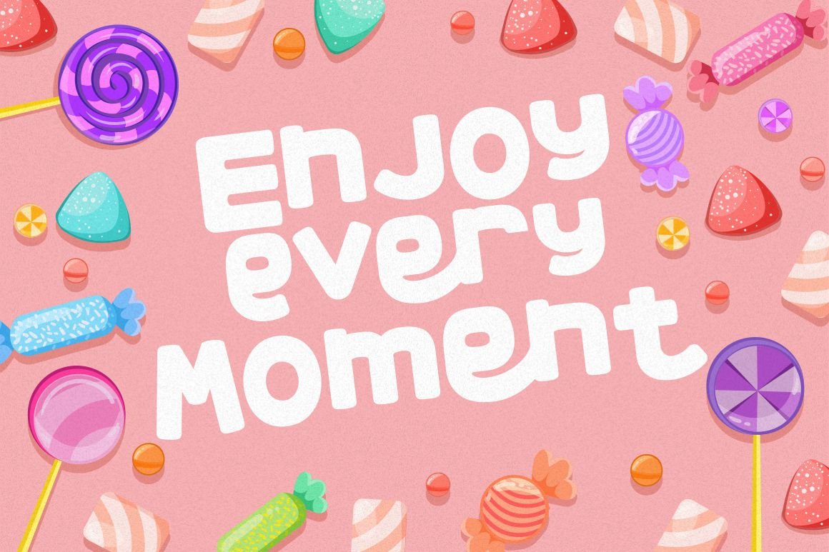 Colorful Candy - Quirky Display Font preview image.