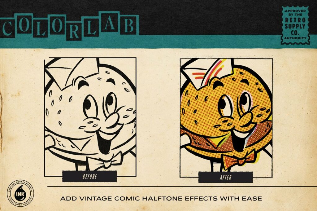 ColorLab Illustrator Vintage Comic – MasterBundles