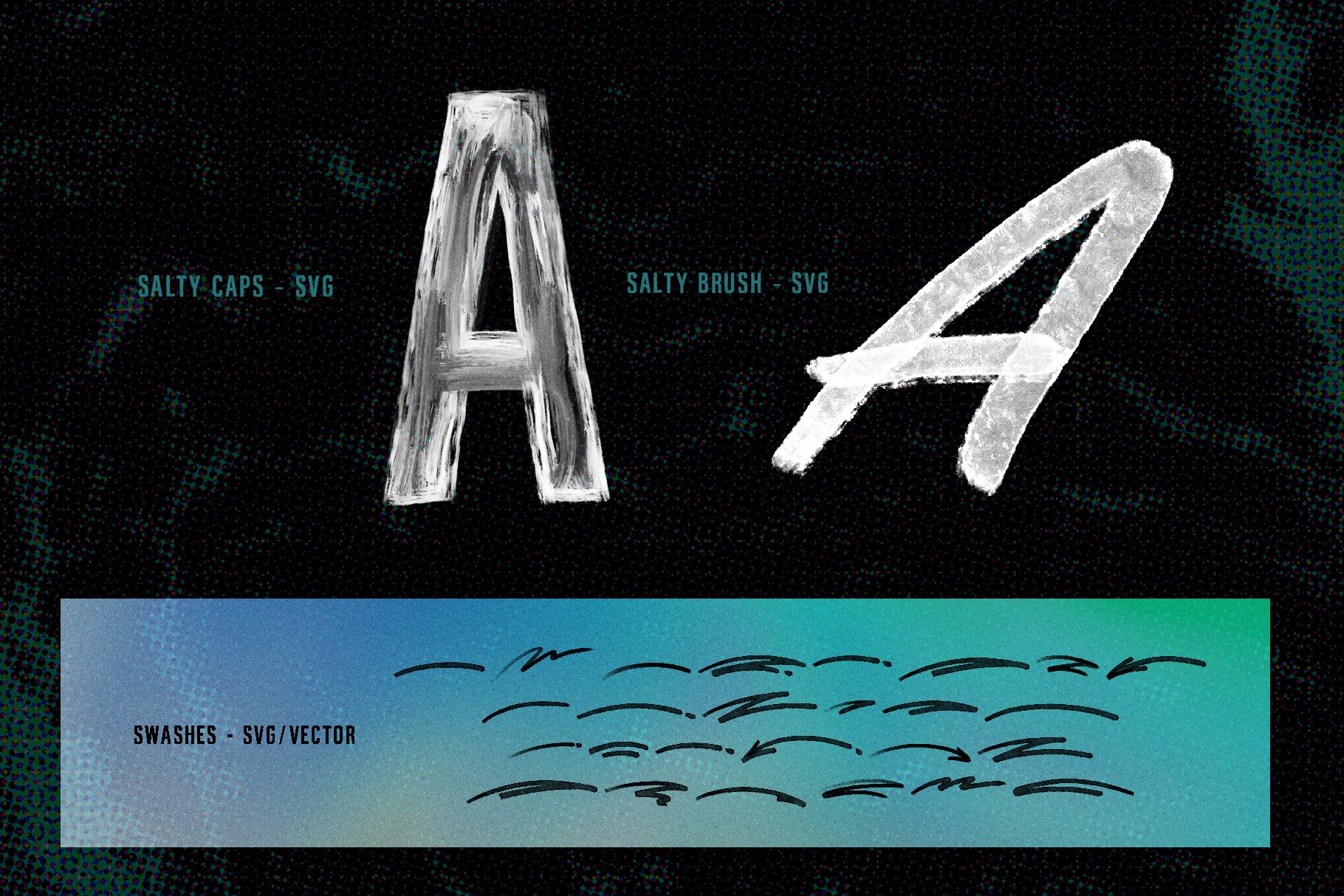 Salty Brush - SVG Font Duo preview image.