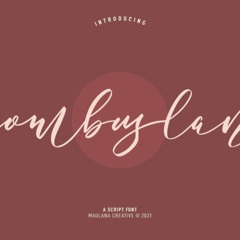 Combuslane Script Font cover image.