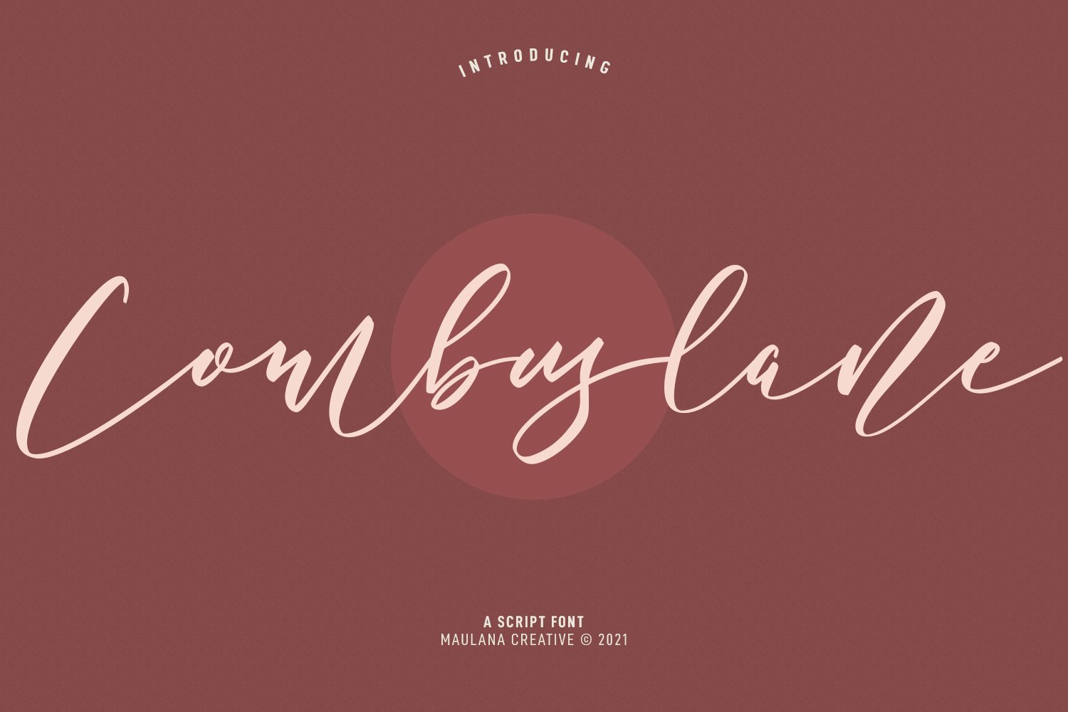 Combuslane Script Font cover image.