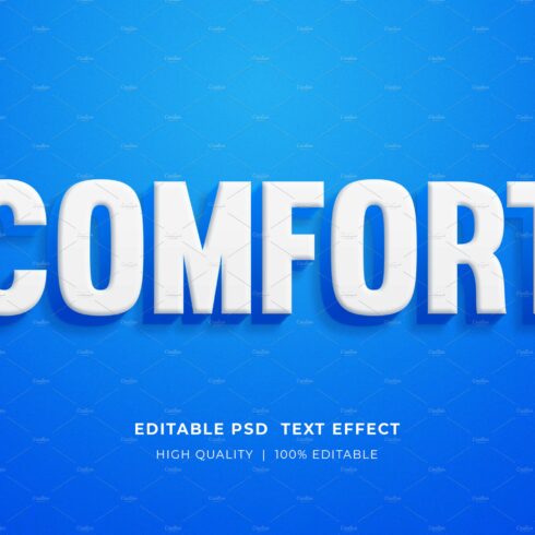 Comfort Editable Text Style Effectcover image.